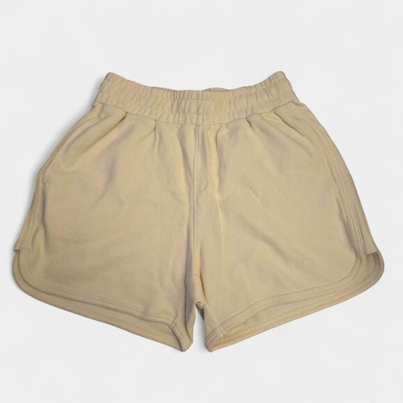 Madewell Muscle Tee & Shorts Set Daffodil yellow XS Comfy Athleisure Lounge NWT - Picture 9 of 14